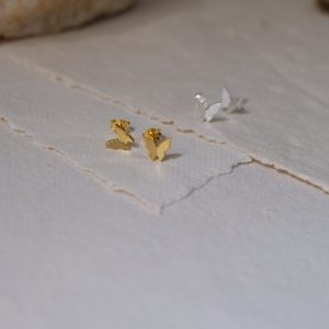 Butterfly Stud Gold Plated