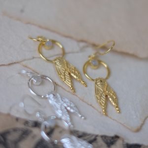 Cicadas Earrings Gold Plated