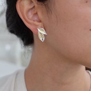 Daun Stud Gold Plated